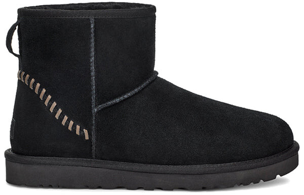 Зимние ботинки мужские Ugg замшевые, черный — фото 3