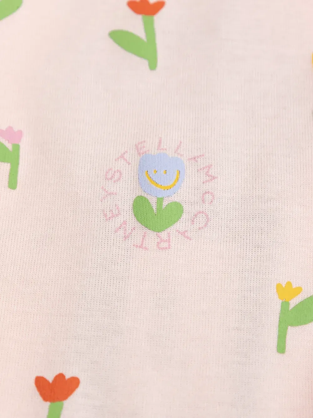 Комбинезон с цветочным узором Stella McCartney Kids, розовый — фото 4