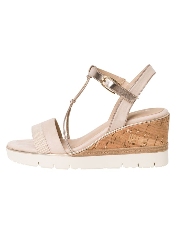 Сандалии на плоской подошве Tamaris Sandalette, цвет beige comb — фото 4