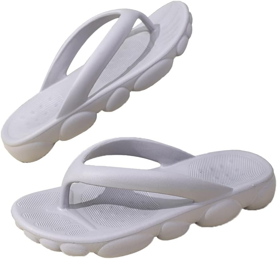 

Мужские шлепанцы для душа, противоскользящие модные женские сандалии на платформе, вьетнамки, удобные и легкие, летняя обувь для ванной, повседневная обувь для спорта, пляжа, дома и бассейна Mtfbq, светло-серый