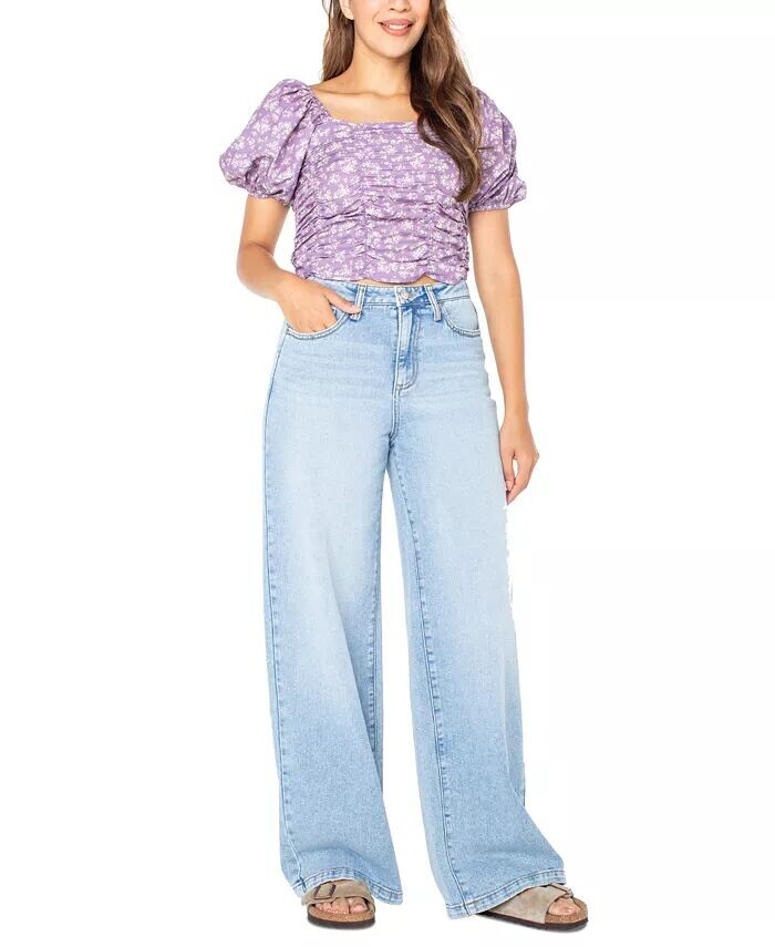 

Джинсы Junior's Wide Leg со средней посадкой Celebrity Pink, синий