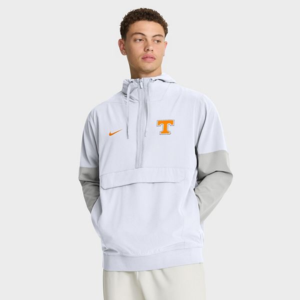 Мужская белая толстовка-анорак Tennessee Volunteers с капюшоном и молнией до половины Nike — фото 2