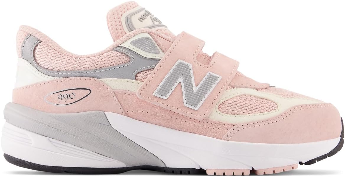 Кроссовки New Balance Baby 990v6, белый/розовый — фото 2