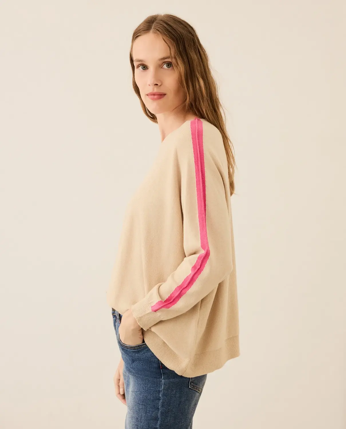 

Женский свитер с круглым вырезом Stella Rittwagen, светло-серый