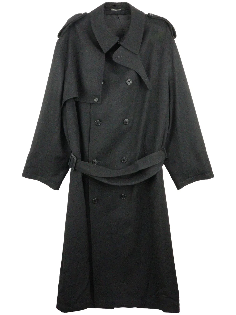 

Пальто-тренчкот K-Chin Flap Yohji Yamamoto, черный