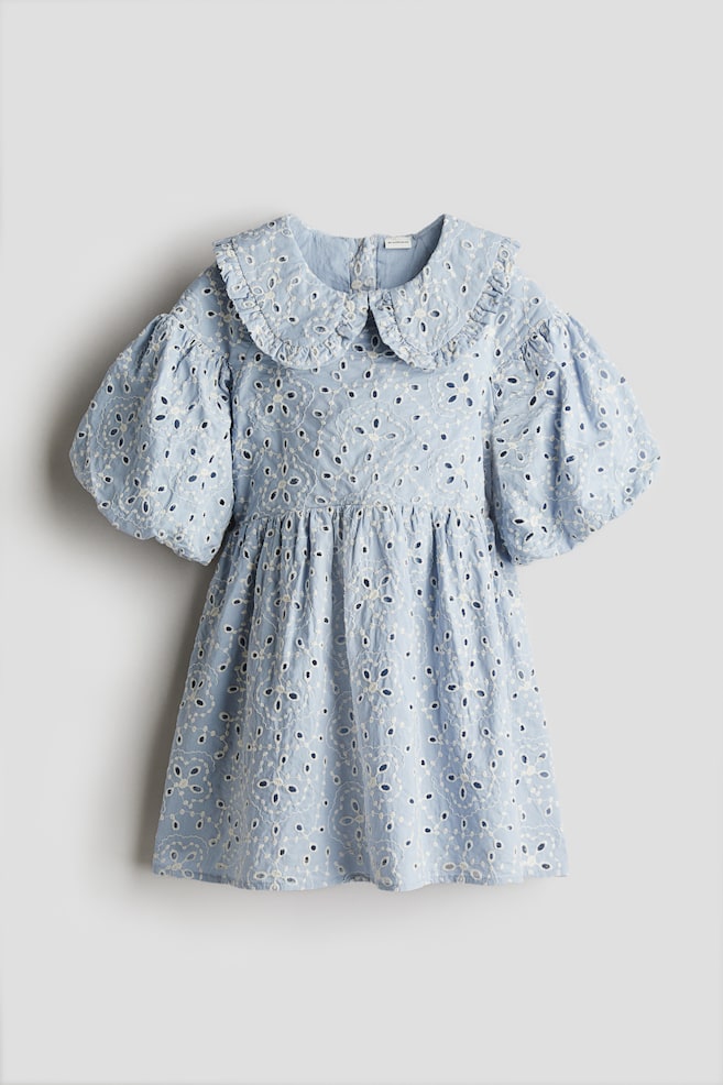 

Хлопковое платье с английской вышивкой H&M, мультиколор