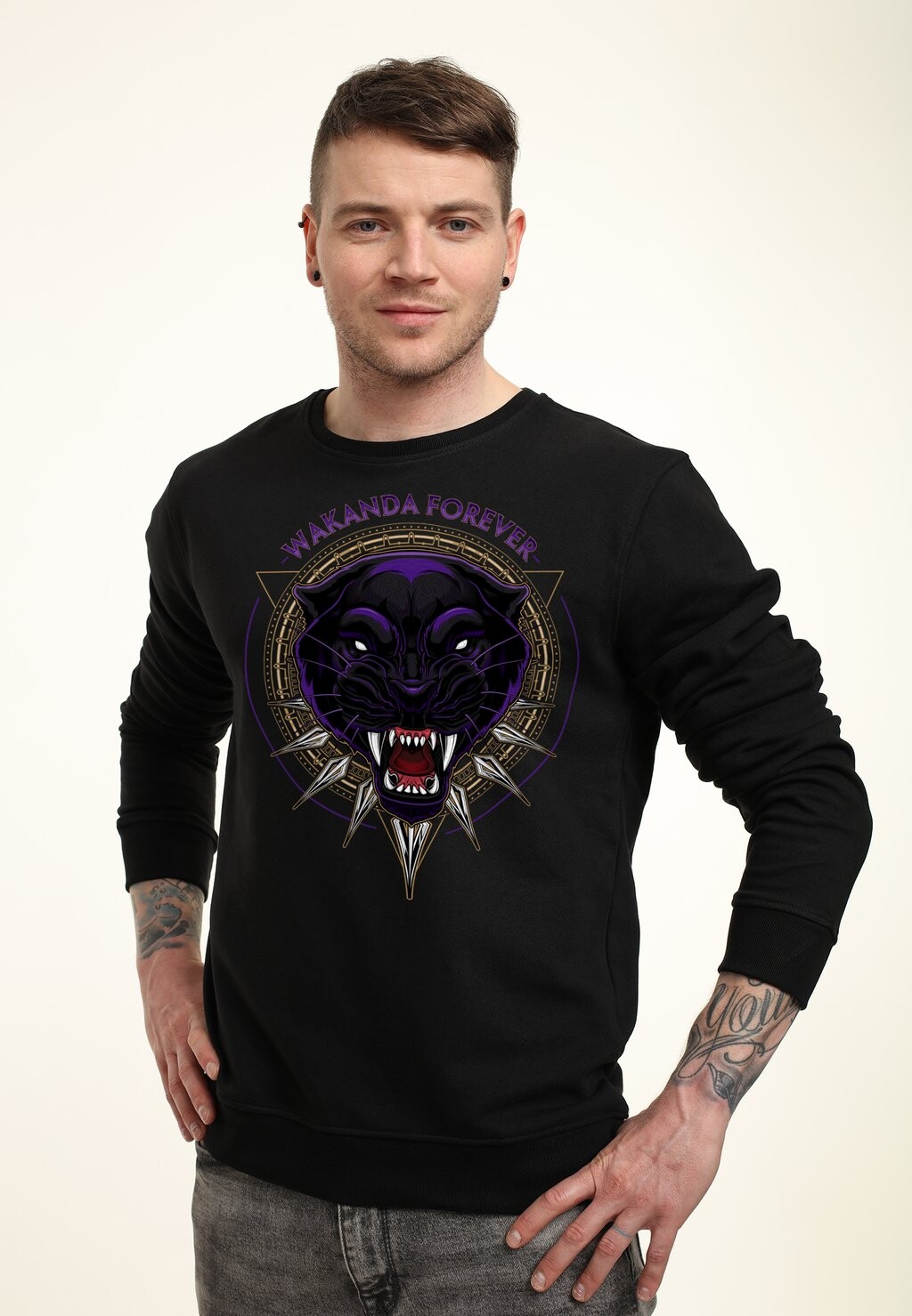 

Толстовка AVENGERS CLASSIC PANTHER FILES Marvel, черный