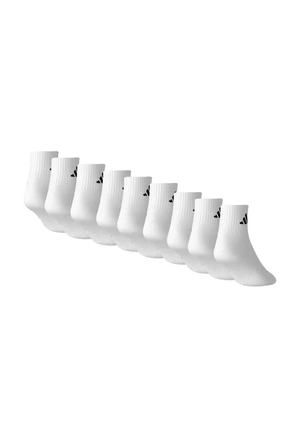Унисекс тонкие легкие спортивные носки до щиколотки, упаковка из 9 пар. Adidas Performance, White — фото 2
