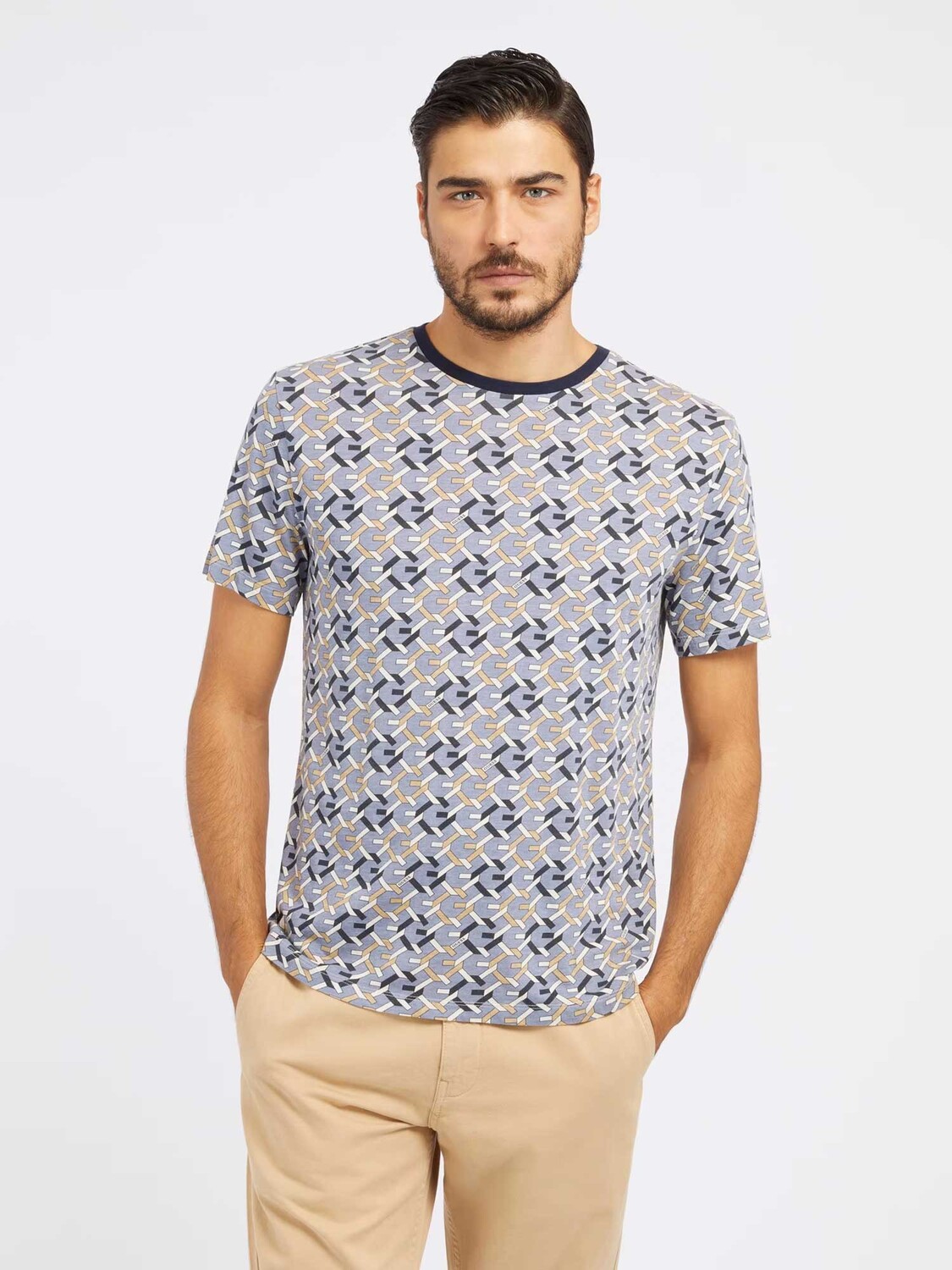 

Футболка Guess SS CN G CHAIN AOP TE, синий