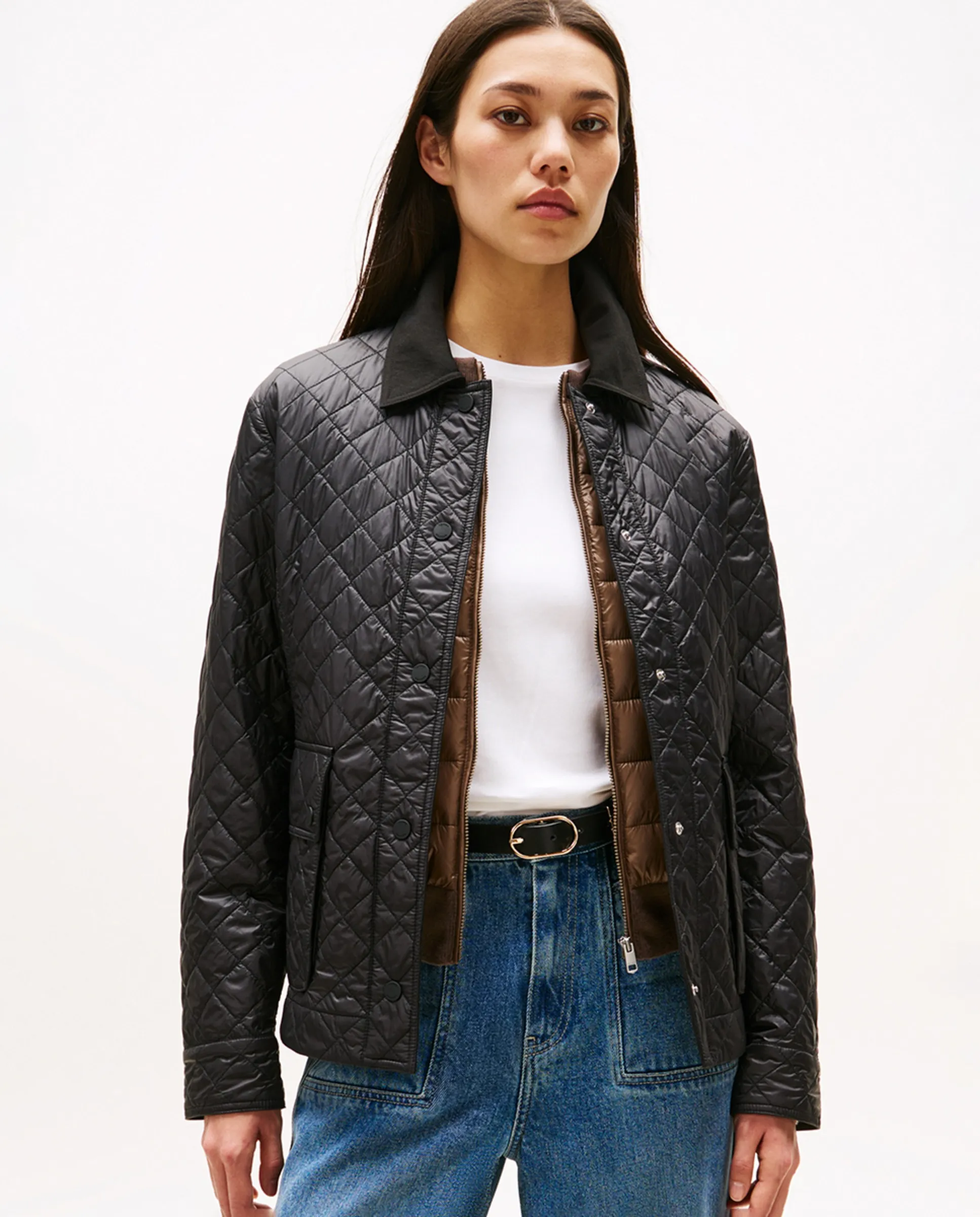 

Короткая стеганая женская куртка Tommy Hilfiger, черный