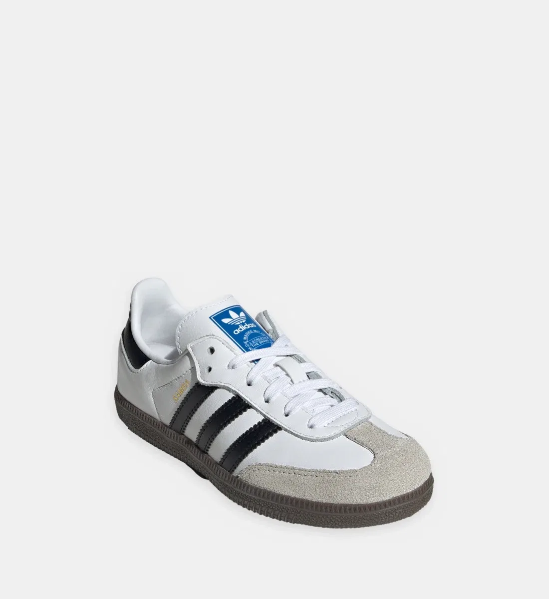 Кожаные низкие кроссовки Samba adidas Originals, белый — фото 2