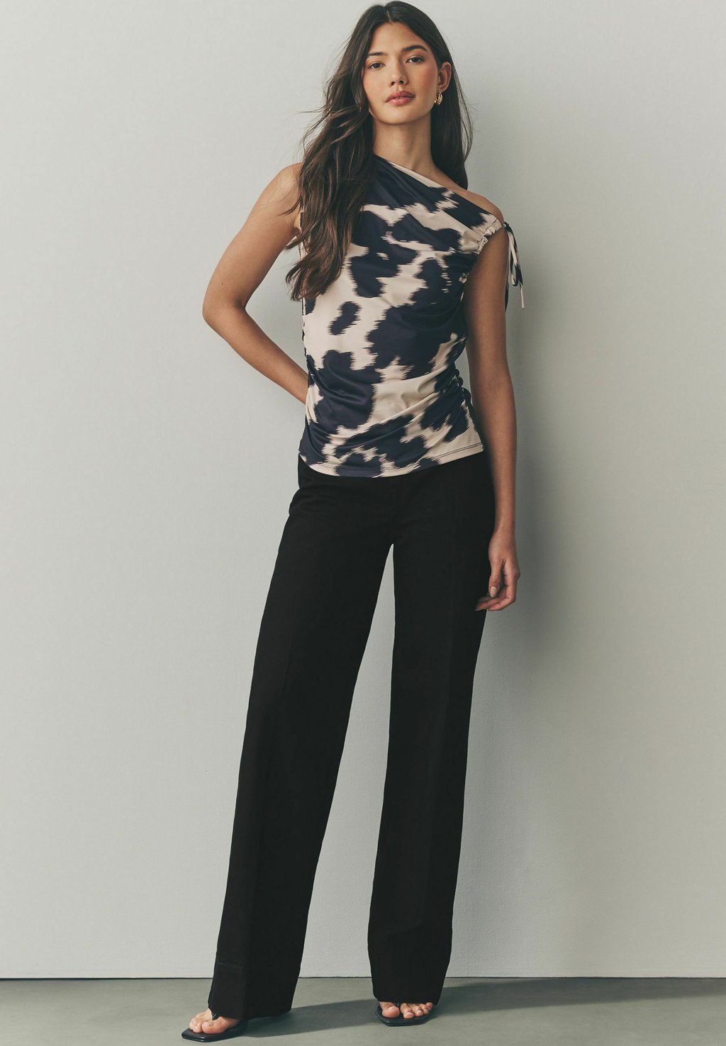 

Мешковатые джинсы DOUBLE BUTTON WIDE LEG Next, черный