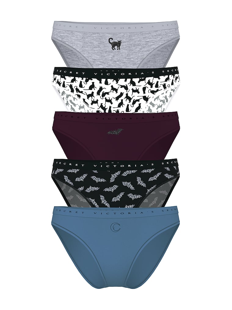 

Комплект из 5 трусиков-бикини из эластичного хлопка Victoria'S Secret, 5 pack print