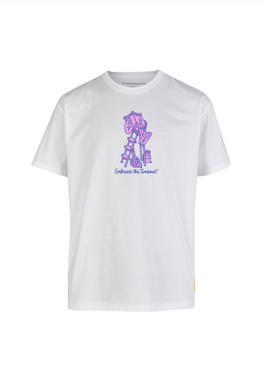 

Футболка Cleptomanicx Classic Tee Embrace Tennis, White