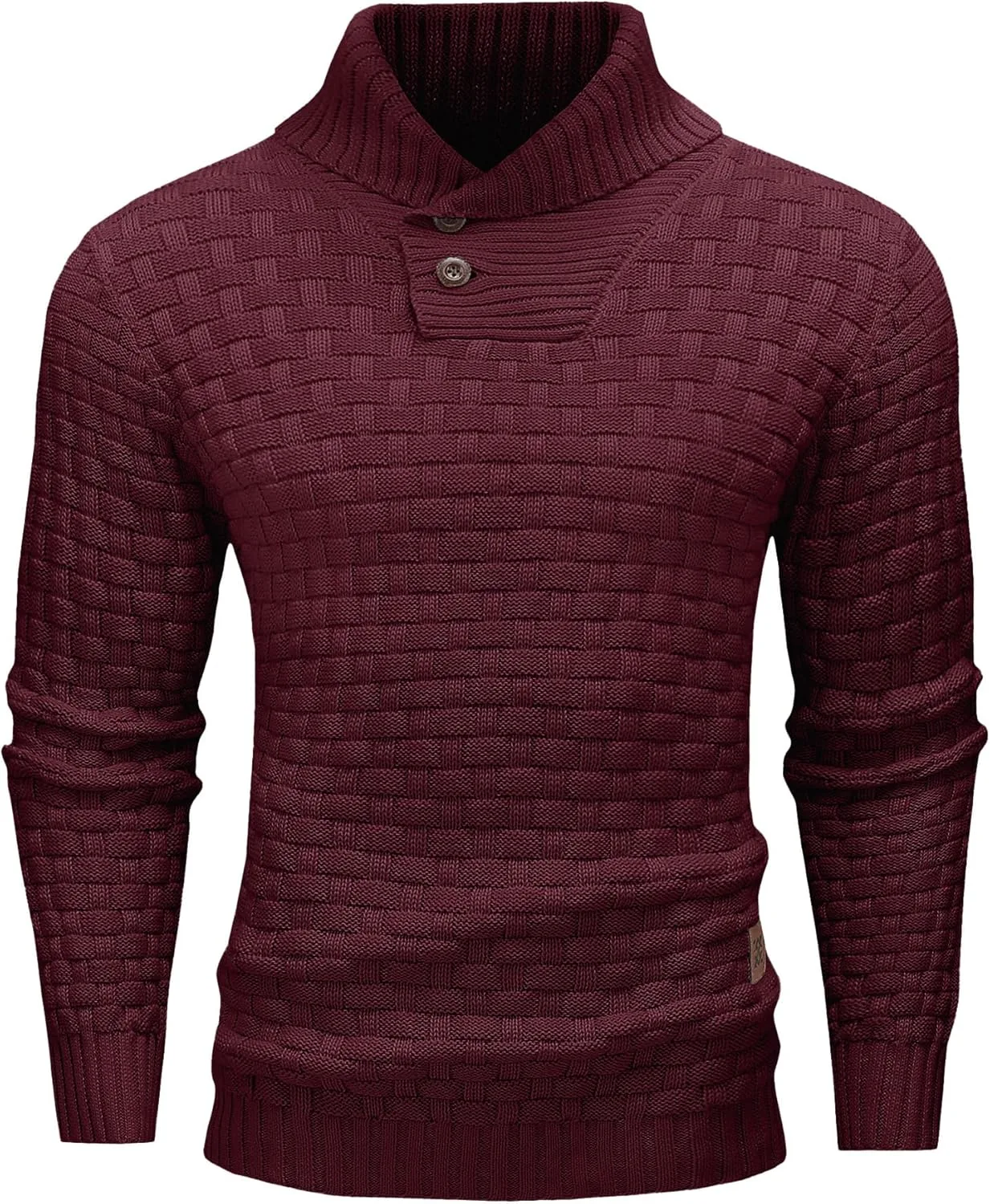 

Мужской свитер-водолазка Zaitun с воротником-шалью