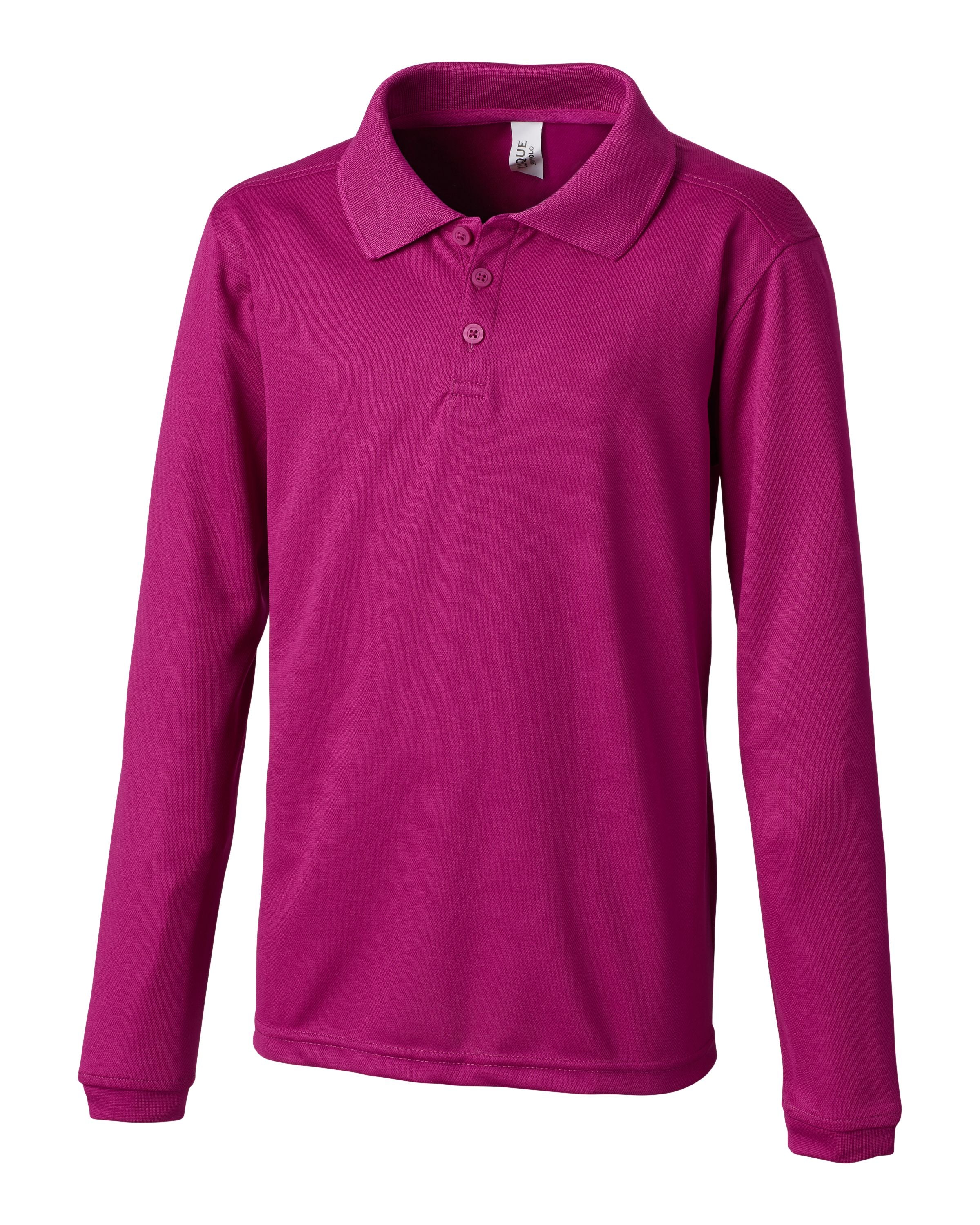 

Молодежное поло Clique L/S Spin, цвет gala pink