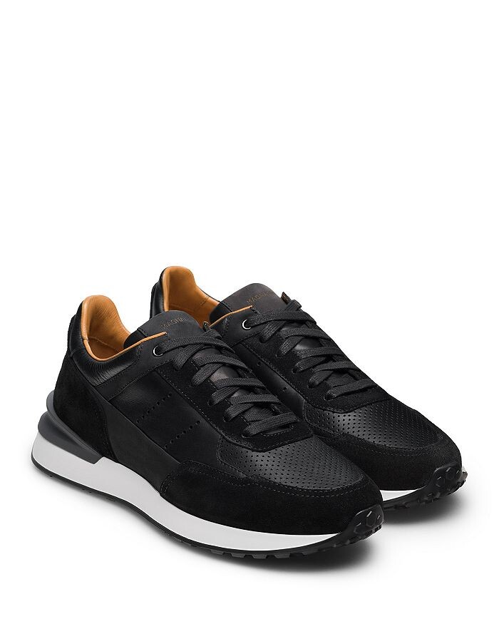 

Magnanni Мужские кроссовки Bravo из кожи и замши на шнуровке, черный