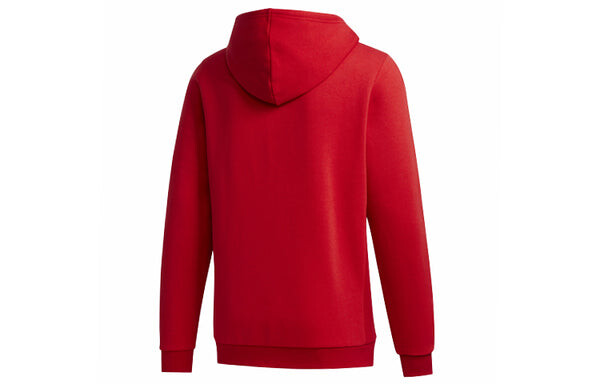 Толстовка Men's adidas neo Series Small Logo Suede Red Pullover, красный — фото 2
