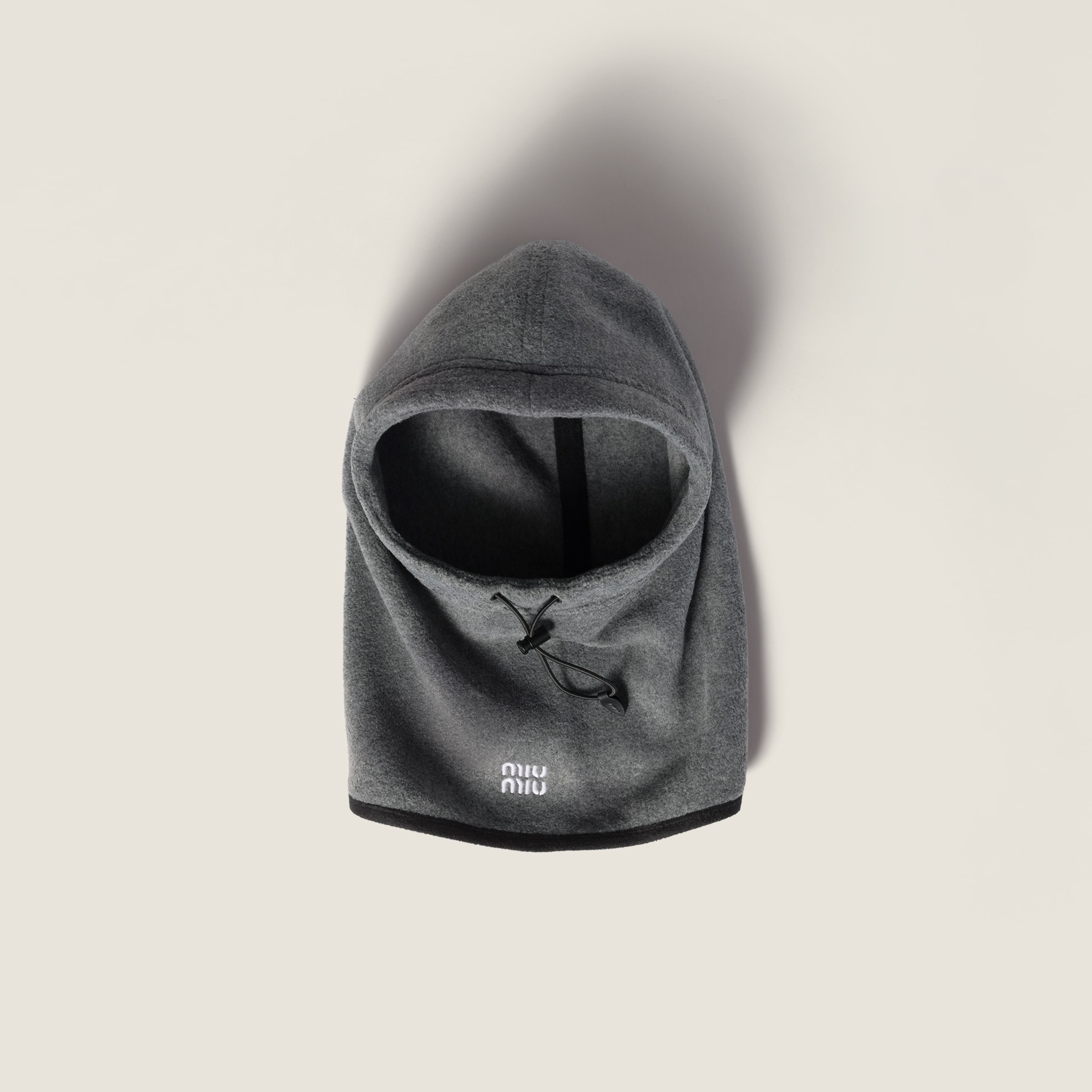 

Флисовый капюшон MIU MIU, серый