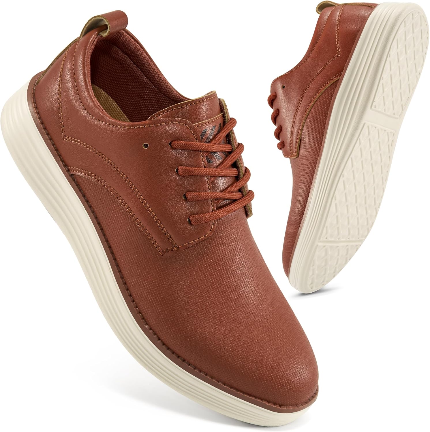 

Мужские кроссовки под деловой стиль Легкие повседневные формальные оксфорды Flykylin, коричневый