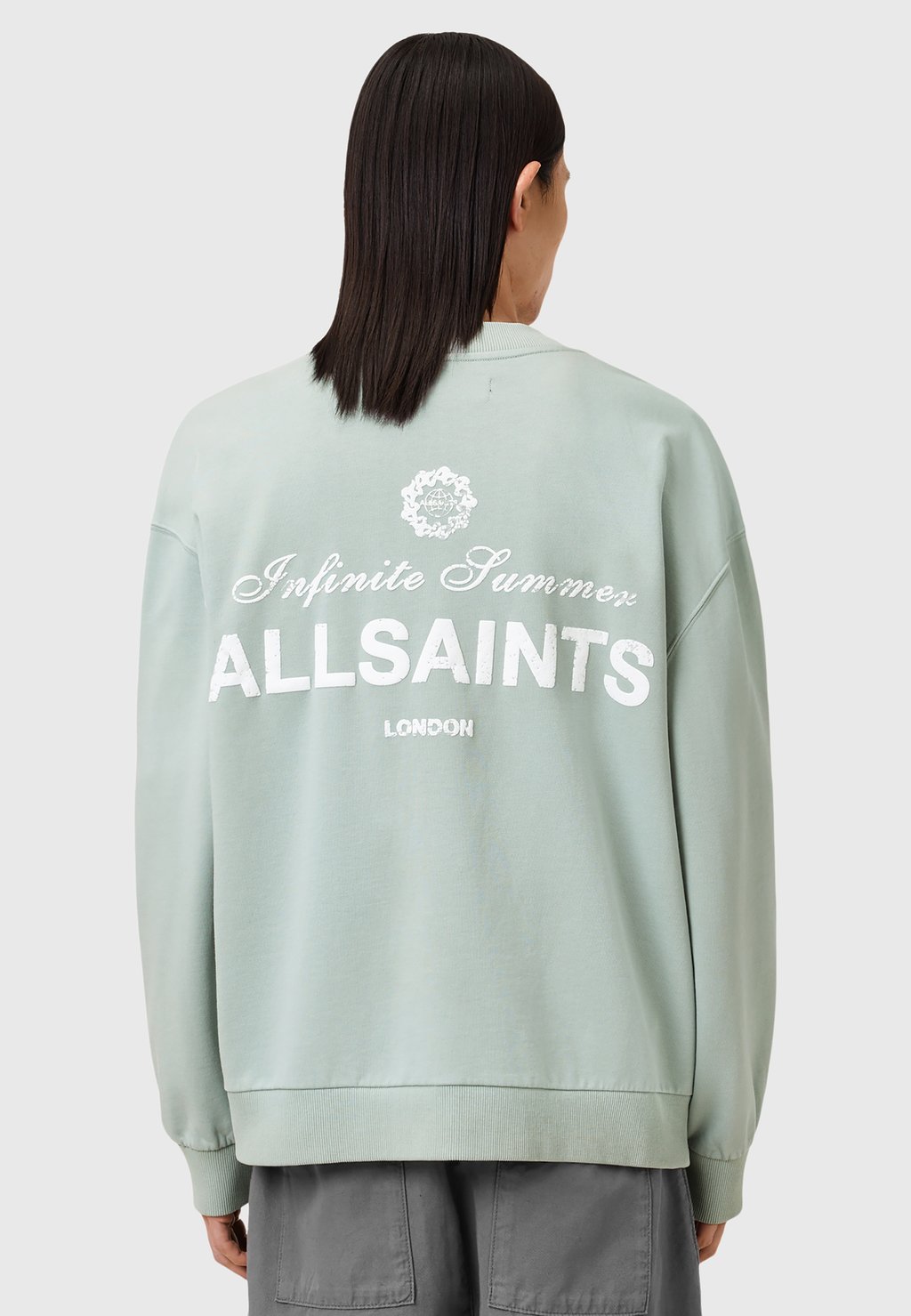

Толстовка CREW AllSaints, зеленый