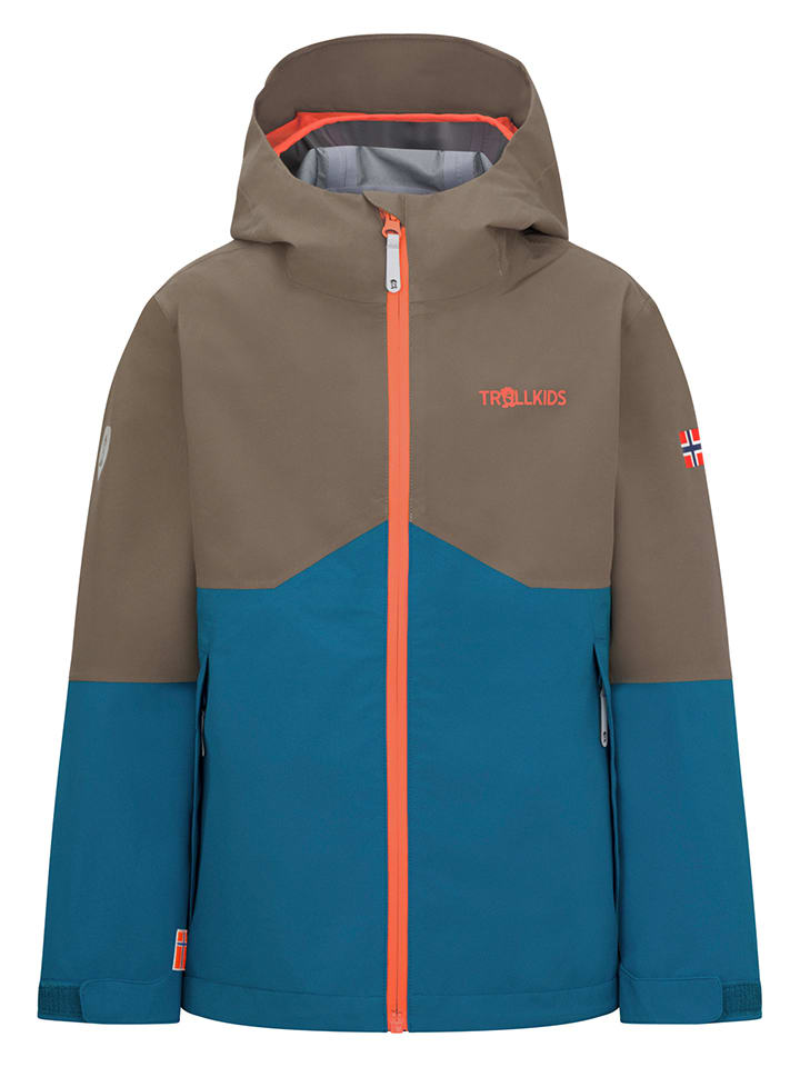 

Trollkids Функциональная куртка "Gjende" коричнево-синего цвета