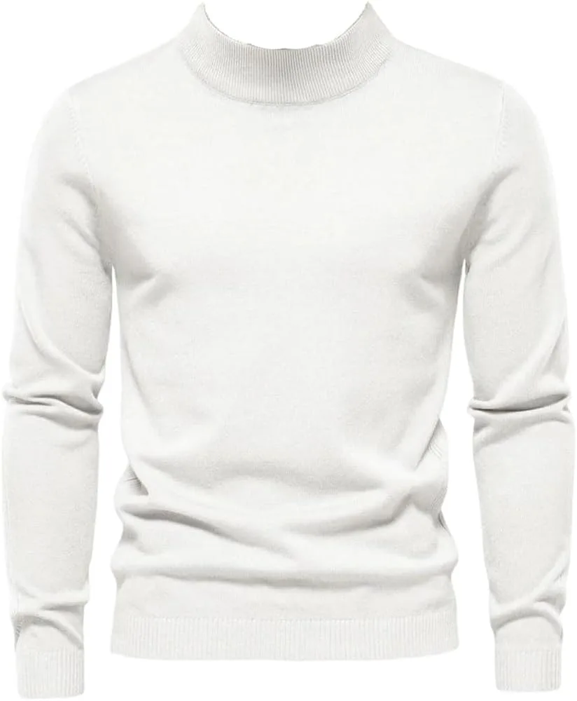 

Мужской зимний толстый свитер с высоким воротником Slim Fit