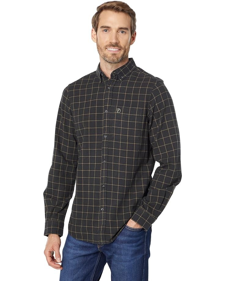 

Рубашка Fjällräven Övik Flannel, цвет Dark Grey