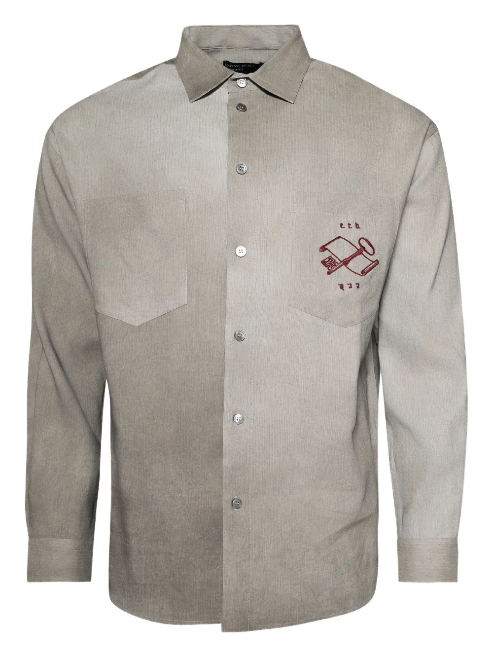 

Рубашка с логотипом Enfants Riches Déprimés, серый