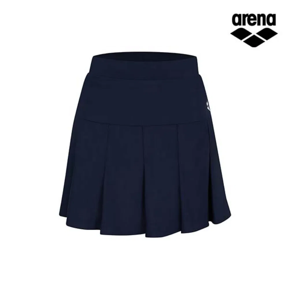 Детские леггинсы-юбка Wendy Junior 3/4 длины тёмно-синие от Arena — фото 2