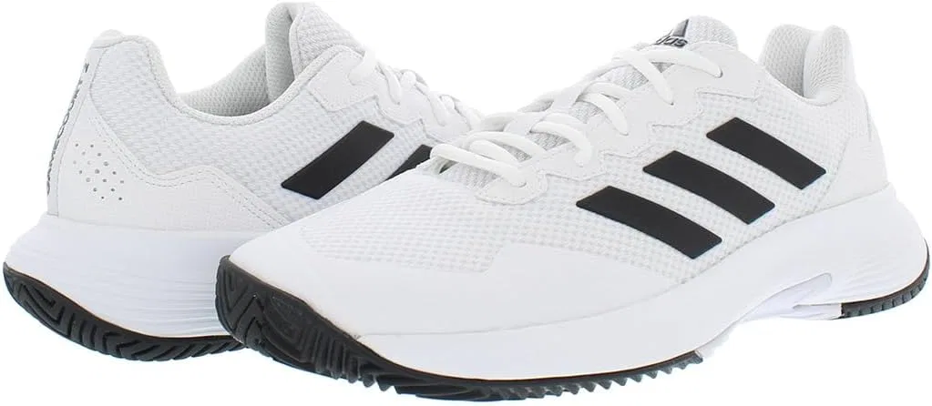 Кроссовки для тенниса adidas Gamecourt 2, белый/черный — фото 3