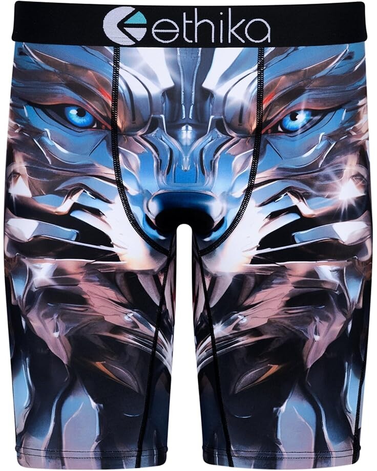 

Боксеры ethika The Staple - Chrome Wolf Boxer Brief, цвет Black/Silver
