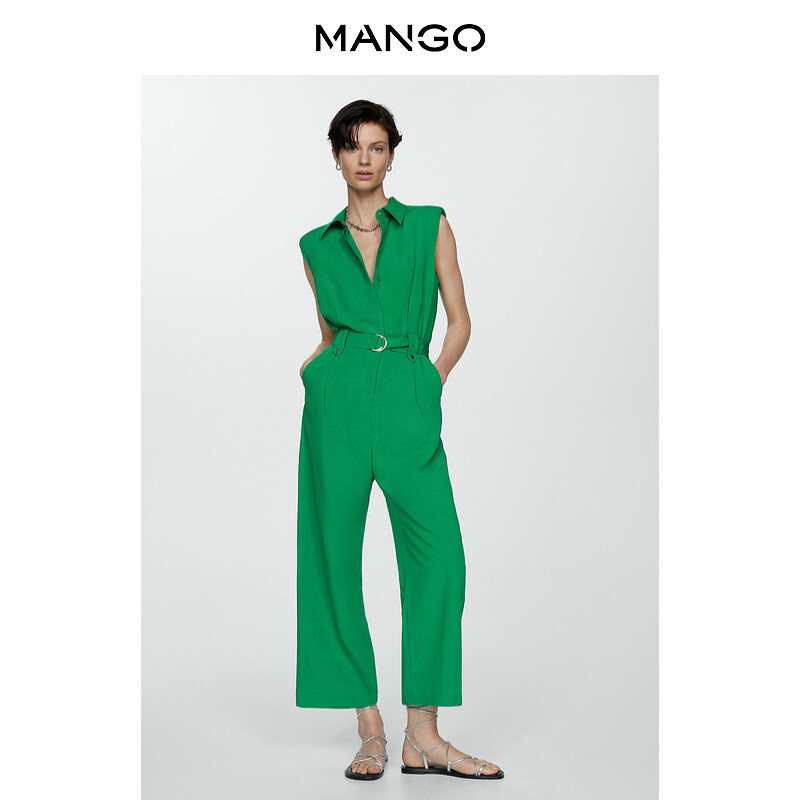 

Женский комбинезон Mango длинный без рукавов, черный