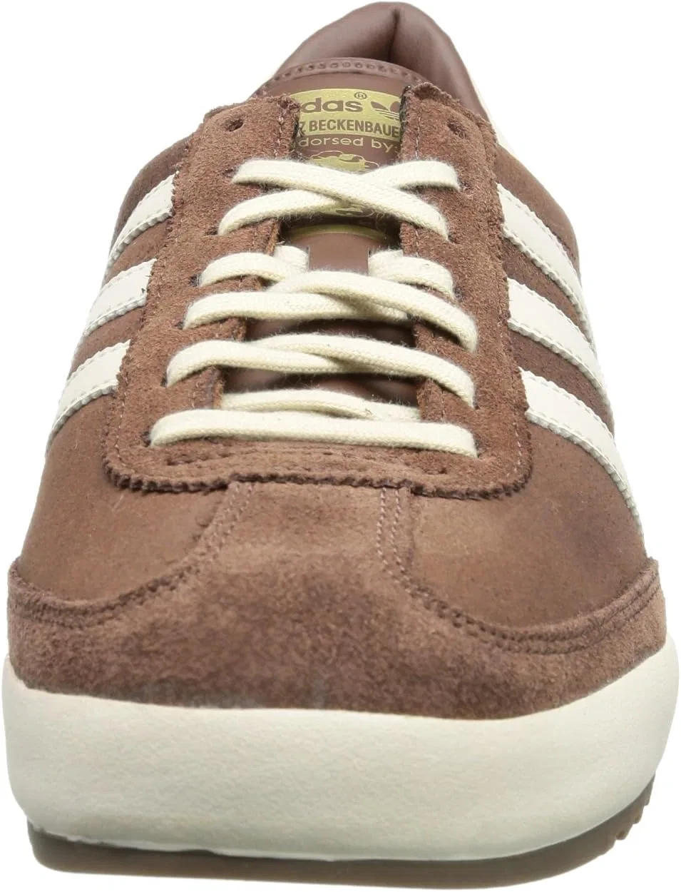 Мужские низкие кроссовки Adidas Beckenbauer, Braun Leather Sue 1 Bliss S13 Gum5 — фото 2