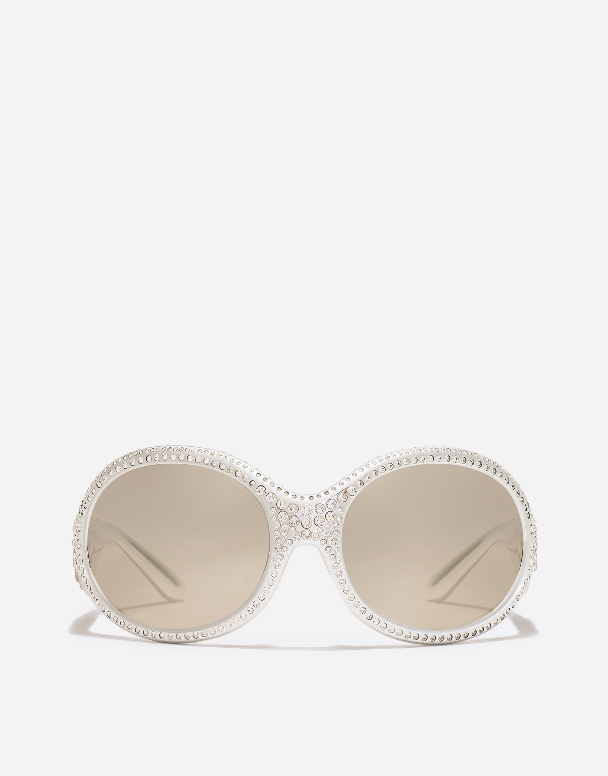 

Солнцезащитные очки dg crystal Dolce & Gabbana, серебряный