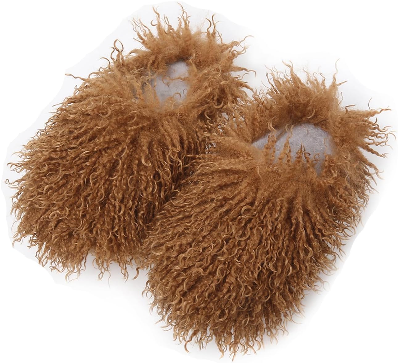 

Домашние тапочки YESBOR для женщин и мужчин из искусственного меха, пушистые и теплые, зимние, с плоской подошвой, черный