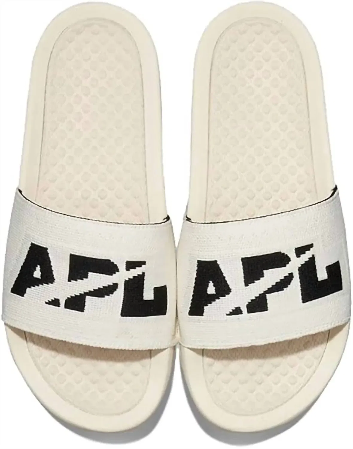APL Men's Big Logo Techloom Slide In Pristine/black