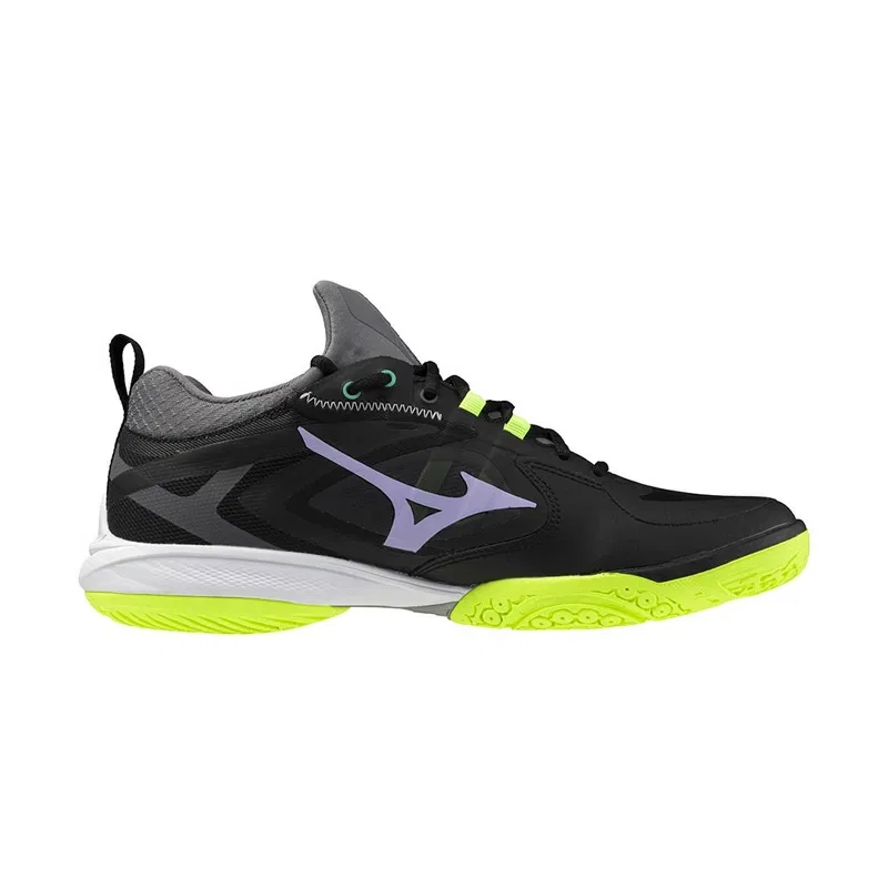 Кроссовки для бадминтона «Wave Claw NEO 3» от Mizuno, 11 Black X Purple X Lime — фото 4