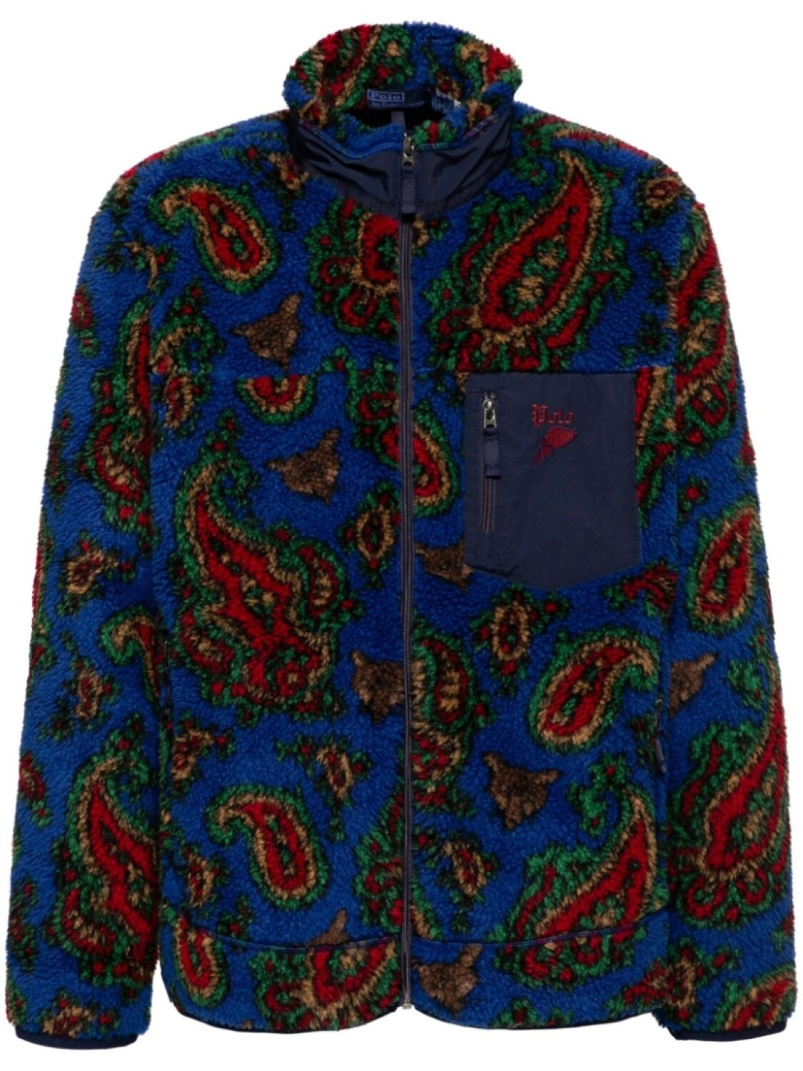

Флисовая куртка с принтом пейсли Polo Ralph Lauren, синий