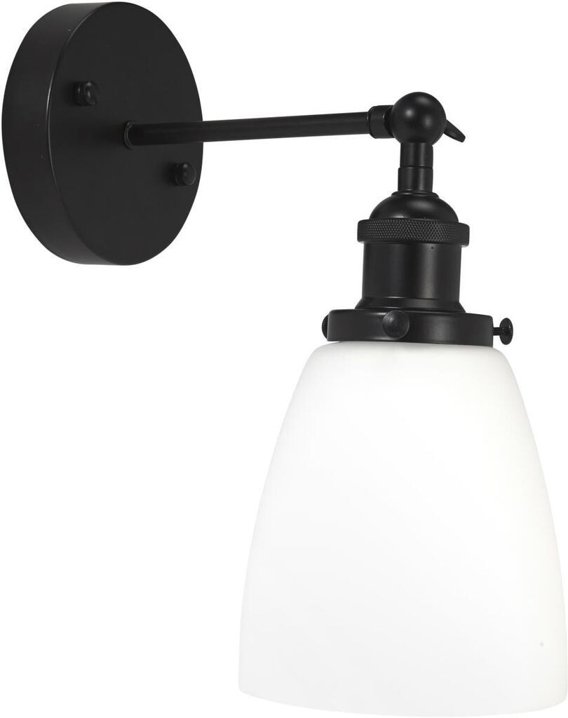 

Настенный светильник PR Home Kappa черный, опаловое стекло E27 IP23 14x25x30см