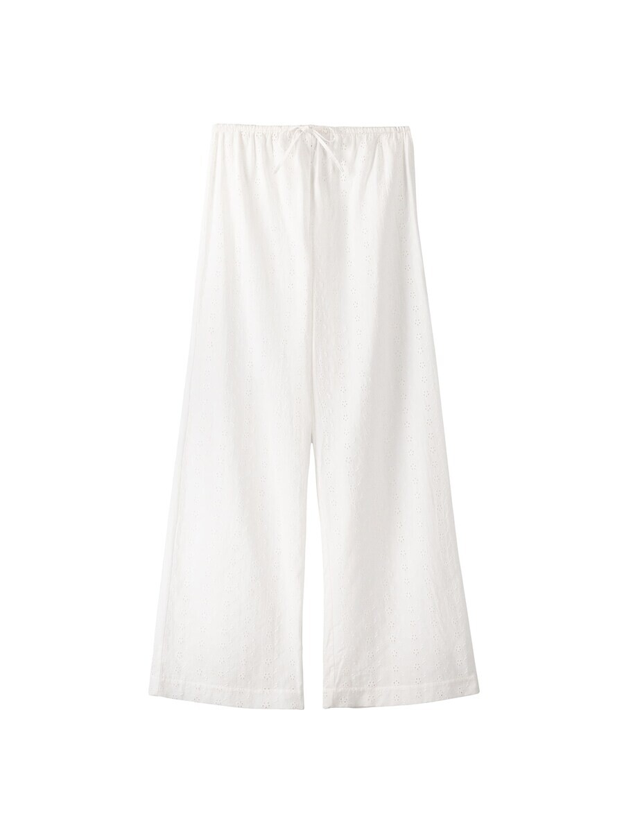 

Тканевые брюки Bershka Loose fit Pants, белый