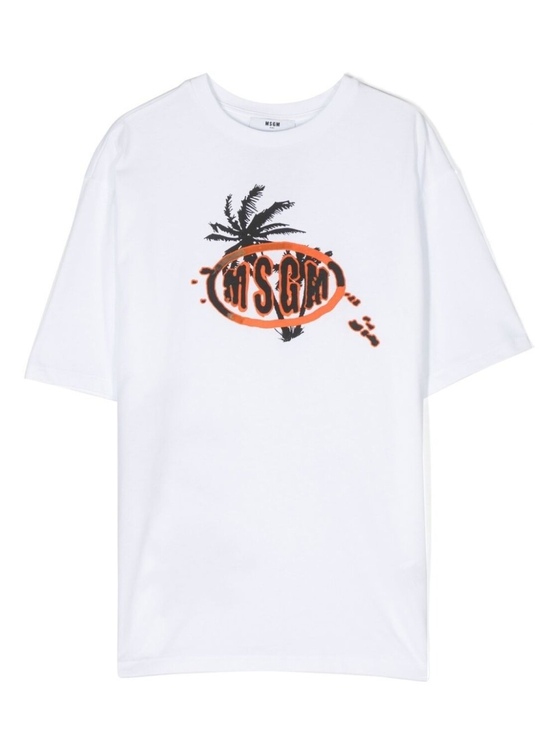 

MSGM Kids футболка с логотипом, белый