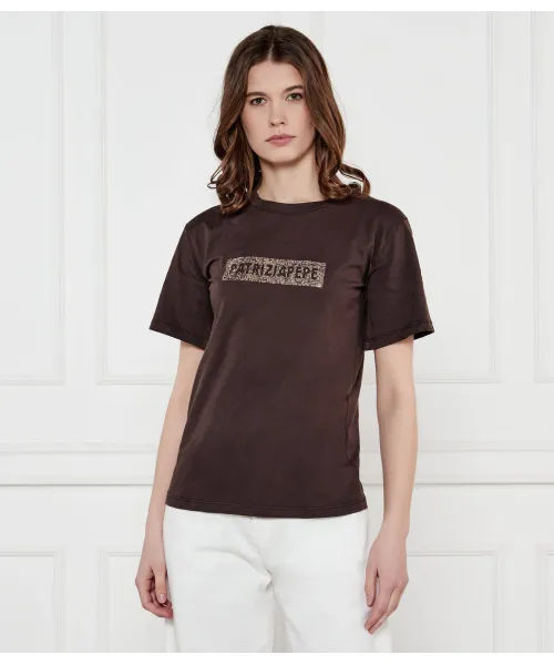 

Футболка Regular fit Patrizia Pepe, коричневый