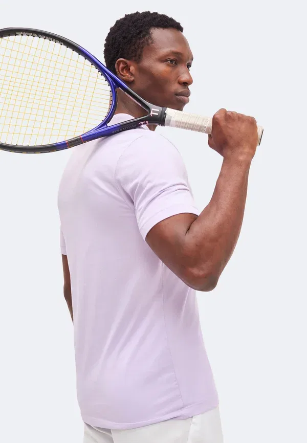 Футболка спортивная Nikecourt tee french open, Nike Performance, фиолетовый туман — фото 4