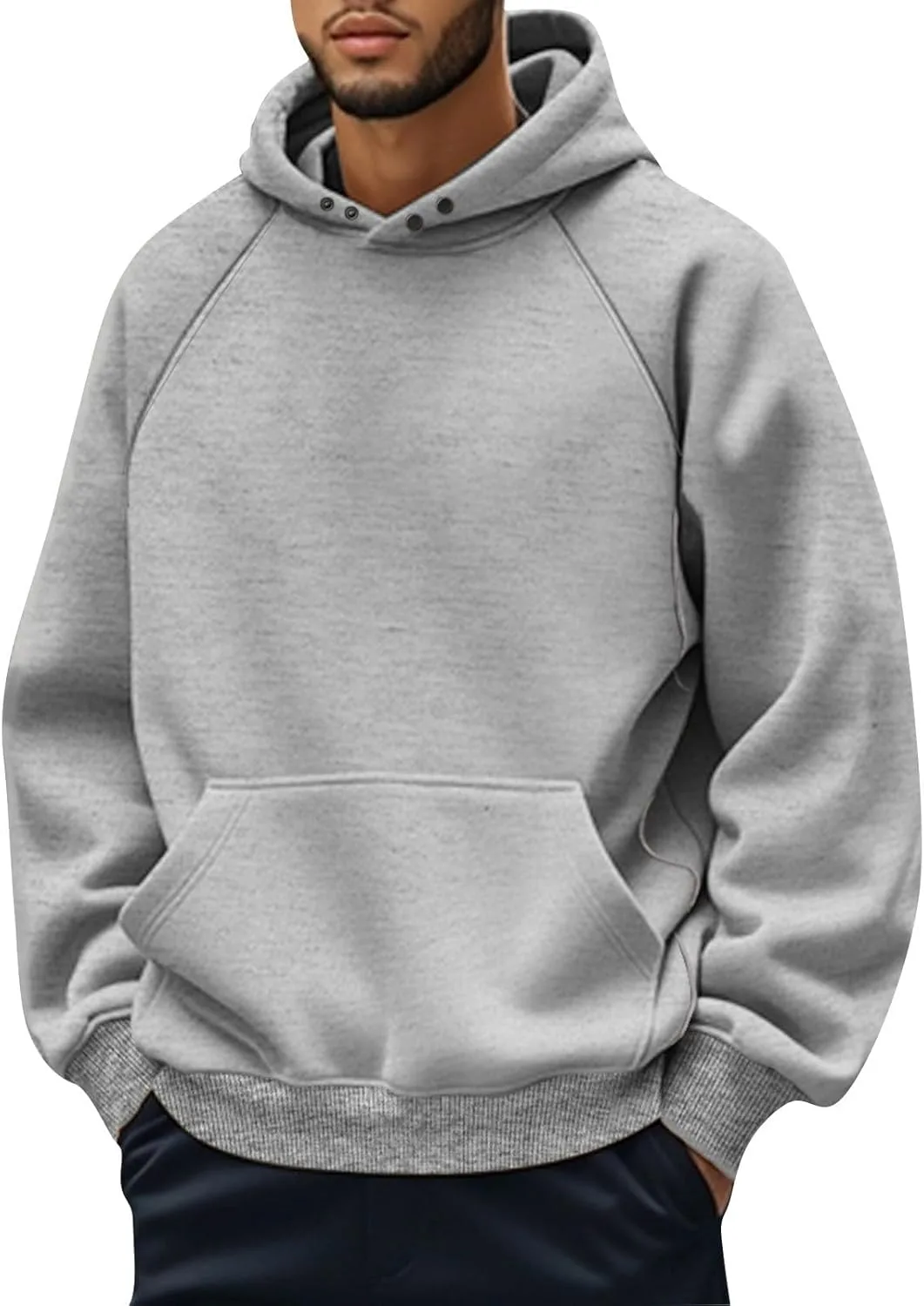 

Мужская спортивная худи с капюшоном и карманом