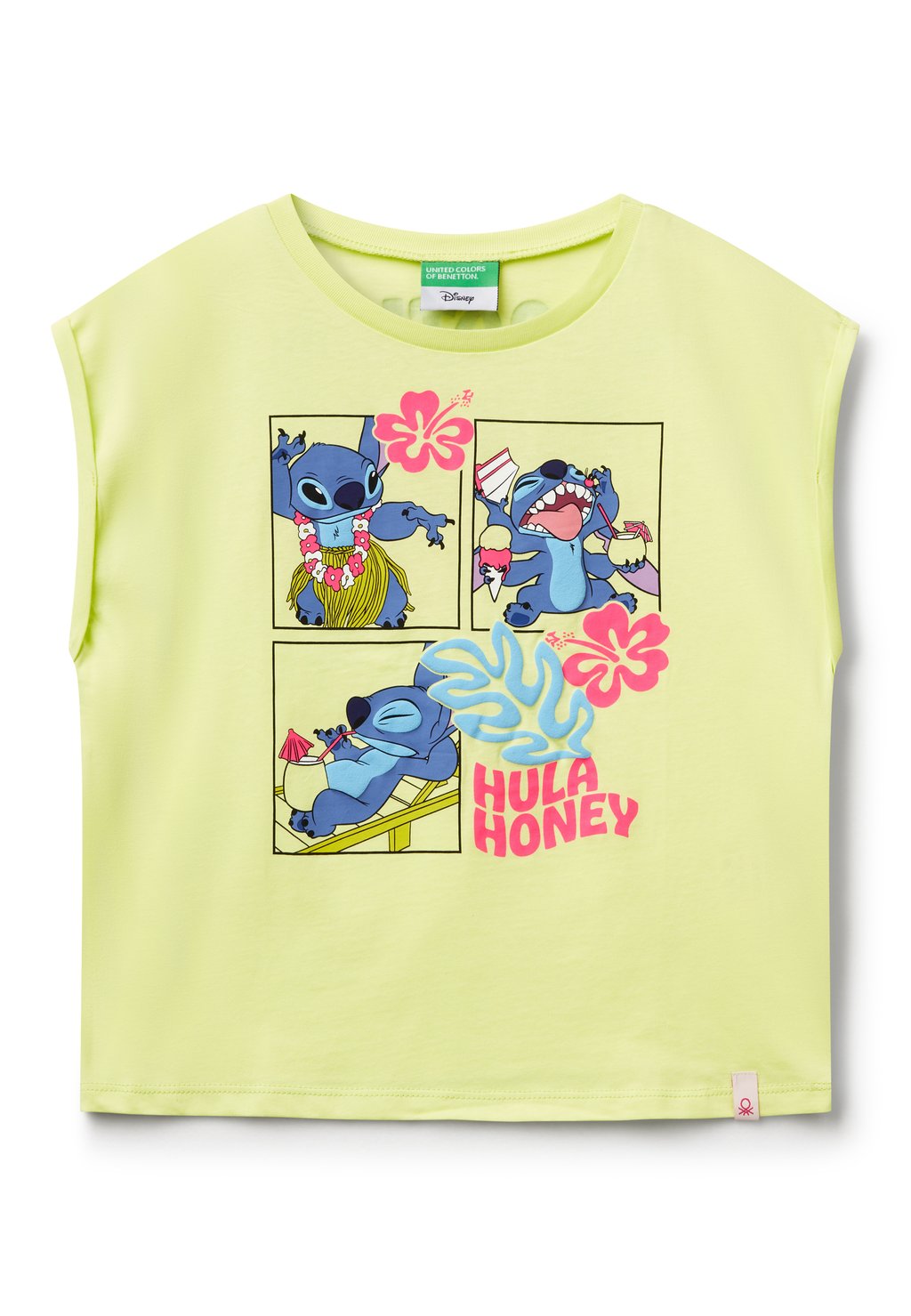 

Футболка с принтом United Colors of Benetton, желтый