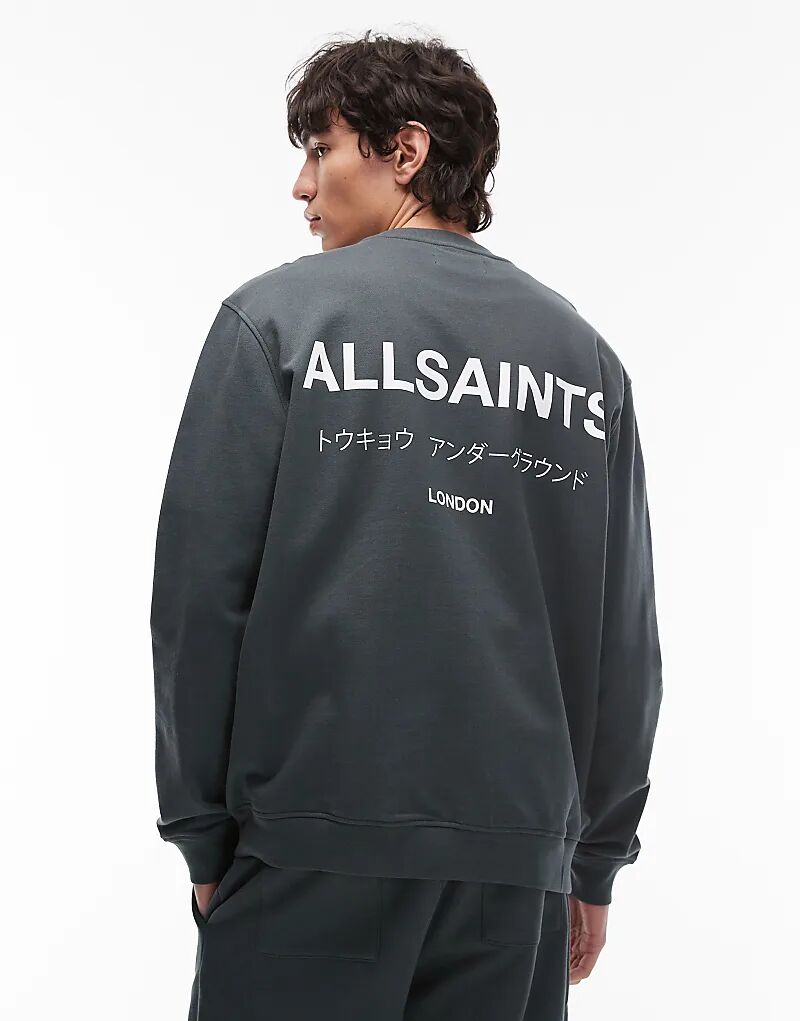 

Толстовка Allsaints Underground синего цвета