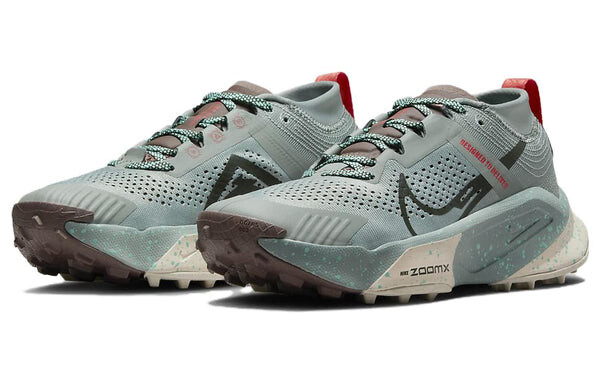 Кроссовки (WMNS) Nike ZoomX Zegama Trail 'Grey Green', зеленый — фото 3