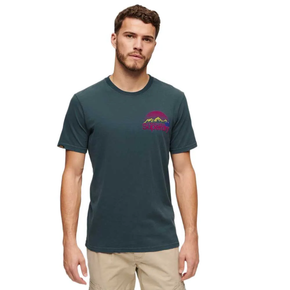 

Футболка Superdry Great Outdoor Chest Graphc, синий