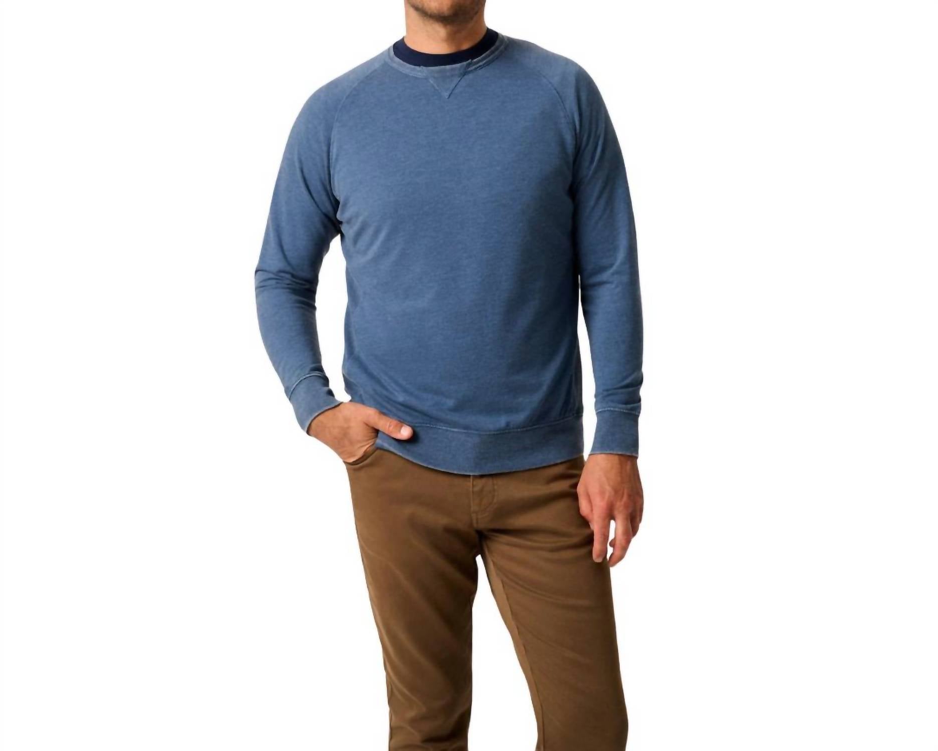 

Толстовка Taber Crewneck темно-синего цвета JOHNNIE-O